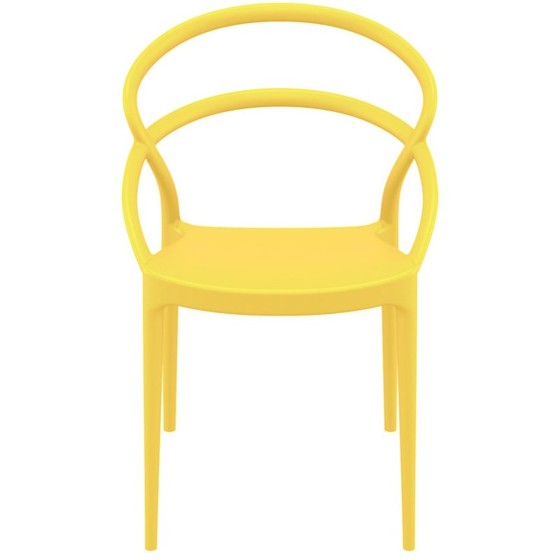 Compamia Pia Patio Dining Chair in Yellow