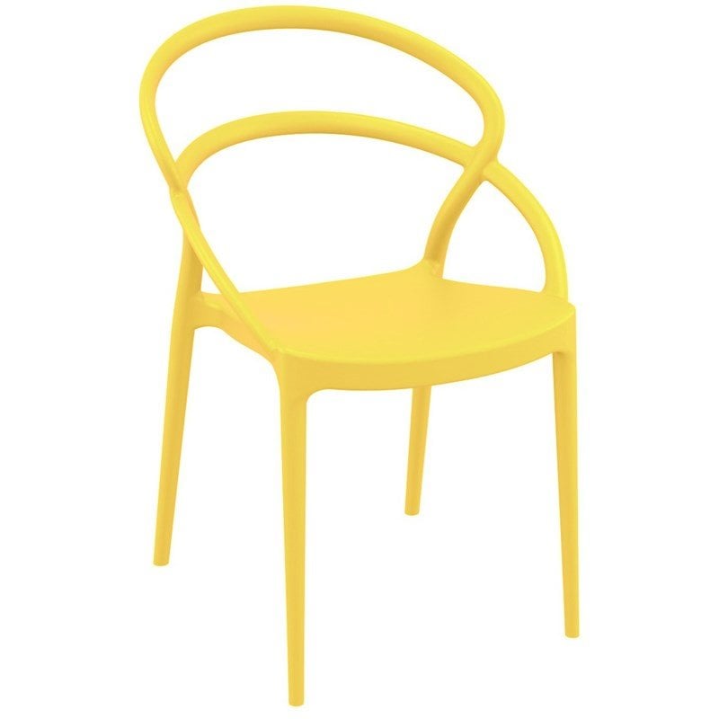 Compamia Pia Patio Dining Chair in Yellow