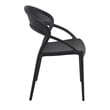 Compamia Sunset Patio Dining Chair in Black