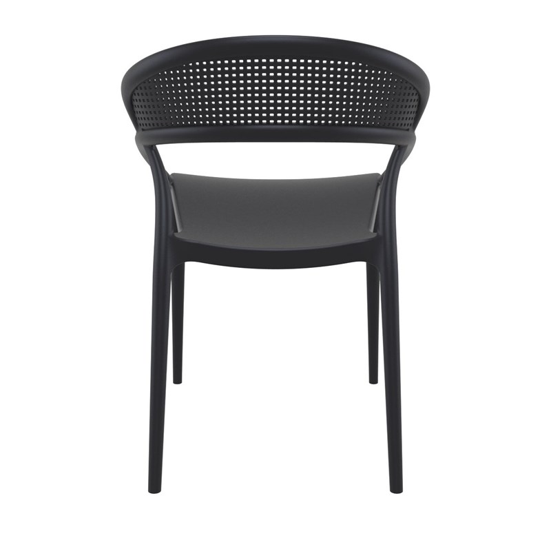 Compamia Sunset Patio Dining Chair in Black