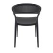 Compamia Sunset Patio Dining Chair in Black