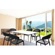 Compamia Sunset Patio Dining Chair in Black