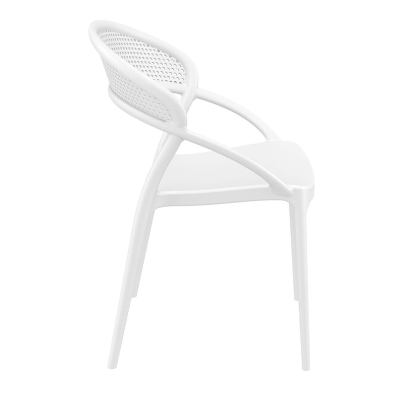 Compamia Sunset Patio Dining Chair in White