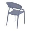 Compamia Sunset Patio Dining Chair in Dark Gray