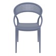 Compamia Sunset Patio Dining Chair in Dark Gray