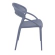 Compamia Sunset Patio Dining Chair in Dark Gray