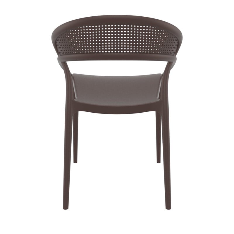 Compamia Sunset Patio Dining Chair in Brown