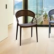 Compamia Sunset Patio Dining Chair in Brown