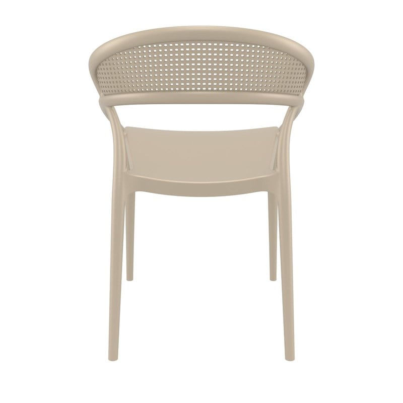 Compamia Sunset Patio Dining Chair in Taupe