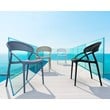 Compamia Sunset Patio Dining Chair in Taupe