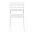 Compamia Moon Patio Dining Chair in White Glossy White