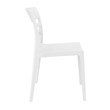 Compamia Moon Patio Dining Chair in White Glossy White