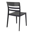 Compamia Moon Patio Dining Chair in Black Transparent Black