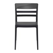 Compamia Moon Patio Dining Chair in Black Transparent Black