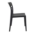 Compamia Moon Patio Dining Chair in Black Transparent Black