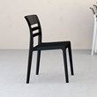 Compamia Moon Patio Dining Chair in Black Transparent Black