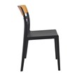 Compamia Moon Patio Dining Chair in Black Transparent Amber