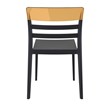 Compamia Moon Patio Dining Chair in Black Transparent Amber