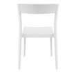 Compamia Flash Patio Dining Chair in White Glossy White