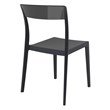 Compamia Flash Patio Dining Chair in Black Transparent Black