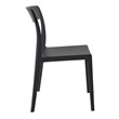Compamia Flash Patio Dining Chair in Black Transparent Black