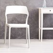 Compamia Snow Patio Dining Chair in White