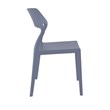Compamia Snow Patio Dining Chair in Dark Gray