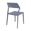 Compamia Snow Patio Dining Chair in Dark Gray
