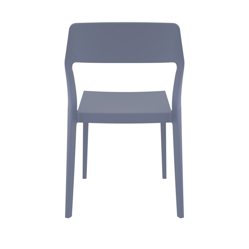 Compamia Snow Patio Dining Chair in Dark Gray