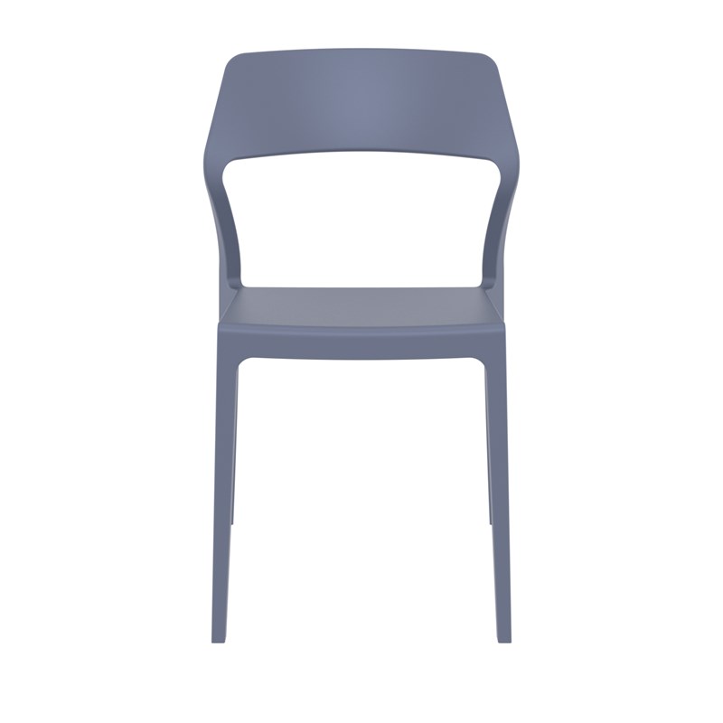 Compamia Snow Patio Dining Chair in Dark Gray