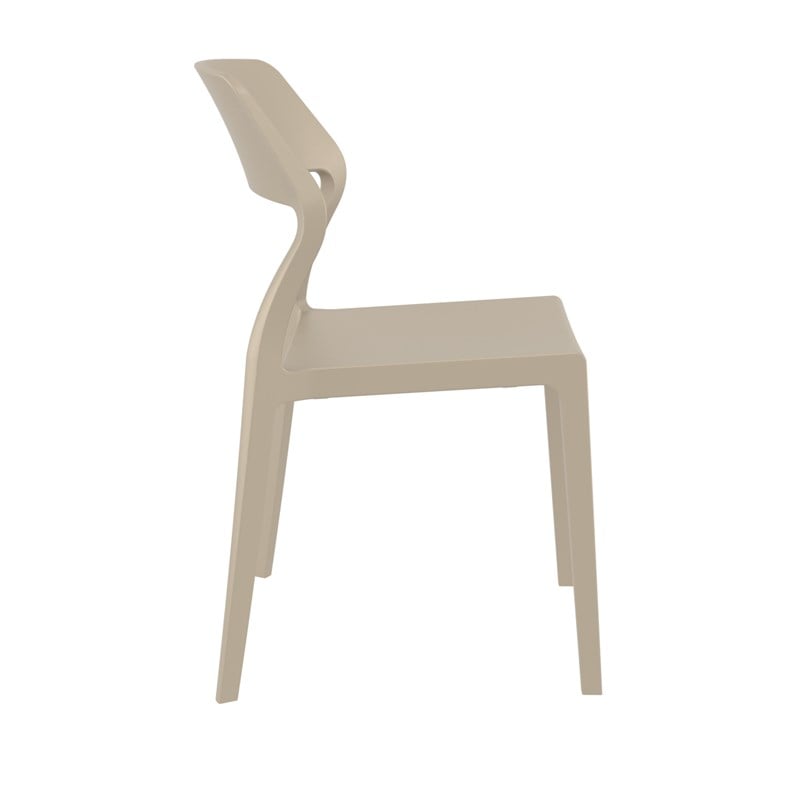 Compamia Snow Patio Dining Chair in Taupe