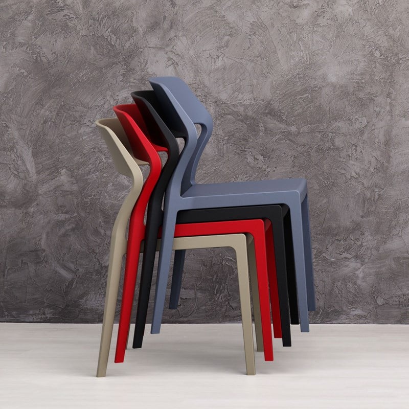 Compamia Snow Patio Dining Chair in Taupe