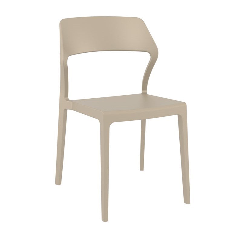 Compamia Snow Patio Dining Chair in Taupe