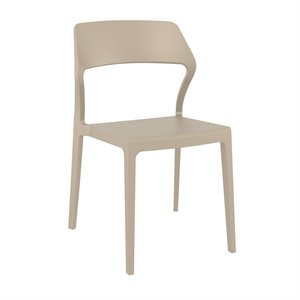 Compamia Snow Patio Dining Chair in Taupe
