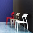 Compamia Snow Patio Dining Chair in Red