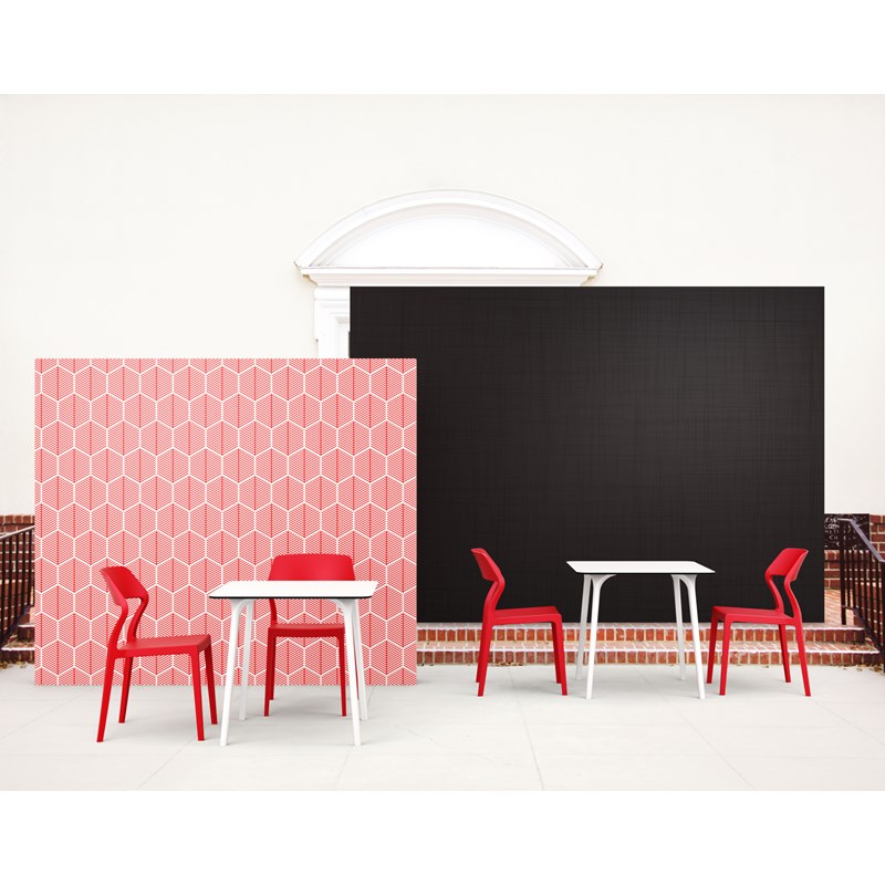 Compamia Snow Patio Dining Chair in Red