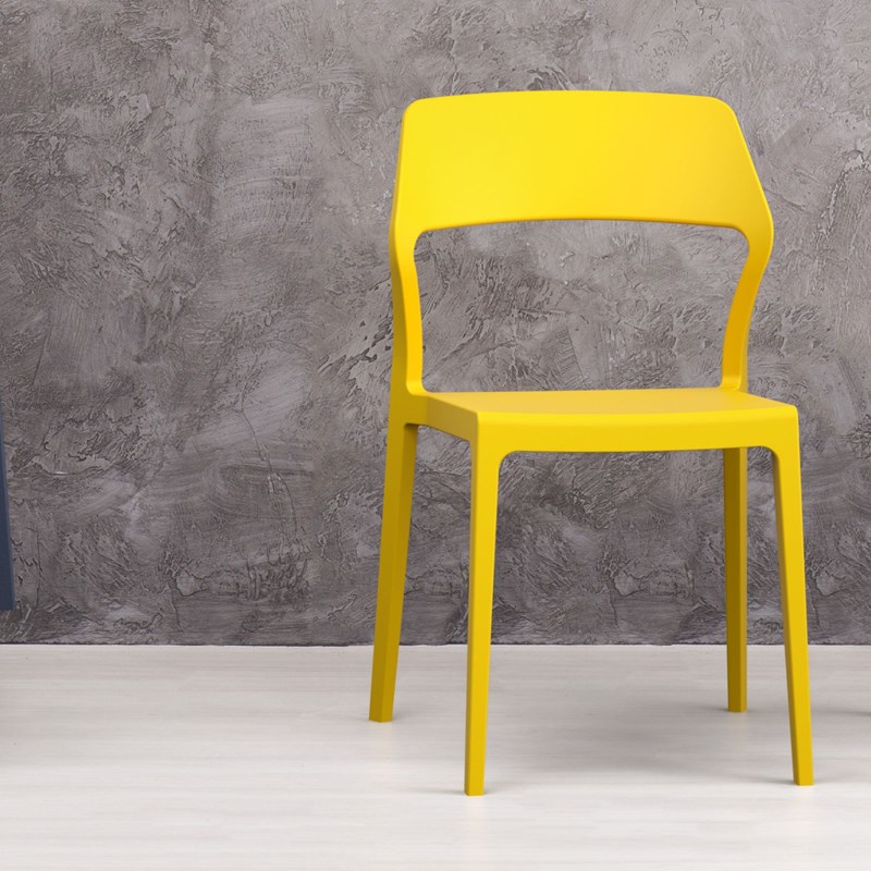 Compamia Snow Patio Dining Chair in Yellow