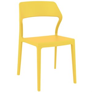 Compamia Snow Patio Dining Chair in Yellow