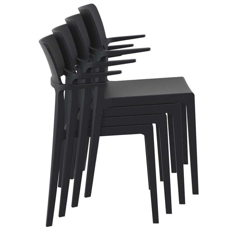 Compamia Plus Arm Chair in Black