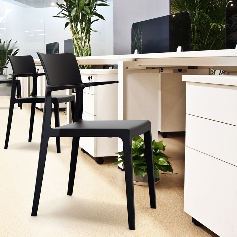 Compamia Plus Arm Chair in Black