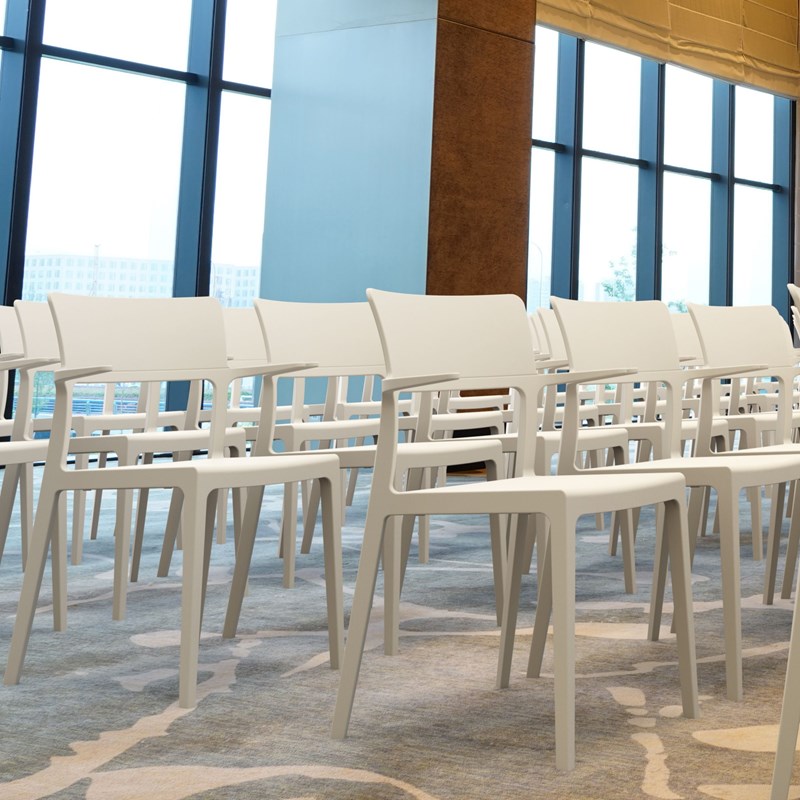 Compamia Plus Arm Chair in White
