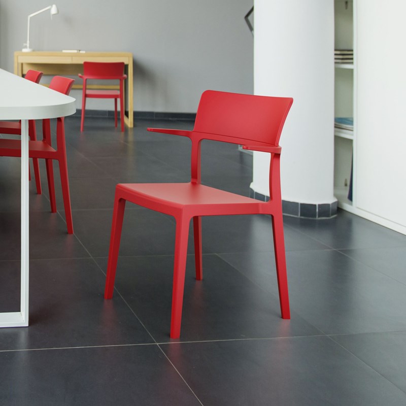 Compamia Plus Arm Chair in Red