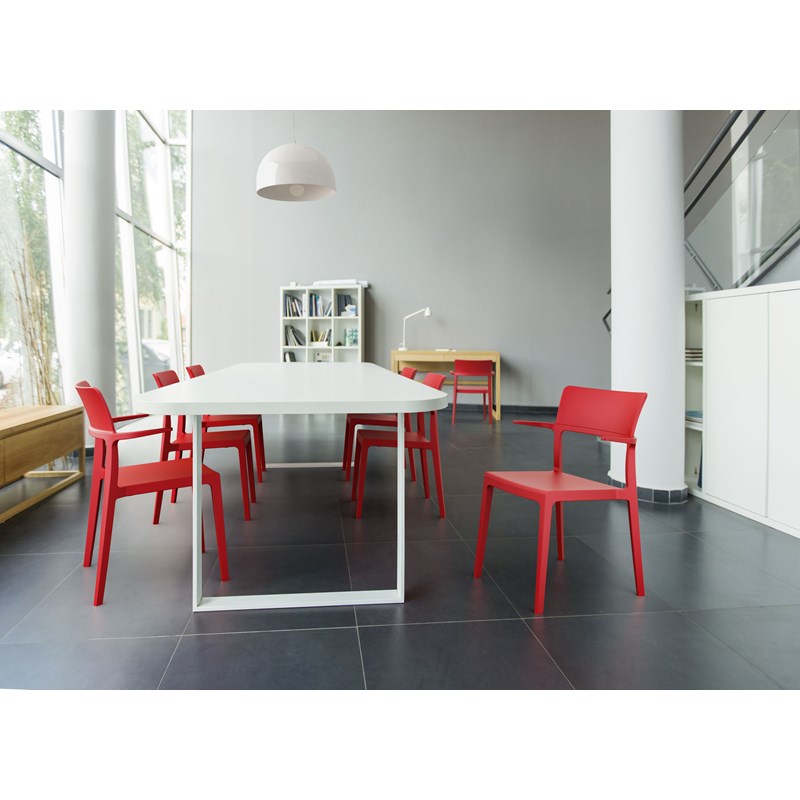 Compamia Plus Arm Chair in Red