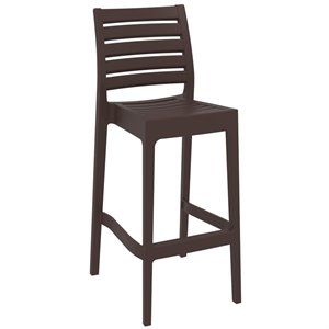 Compamia Ares 29.5&quot Outdoor Bar Stool in Brown
