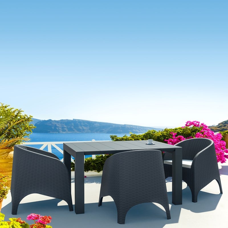 Compamia Aruba Outdoor Chair in Dark Gray