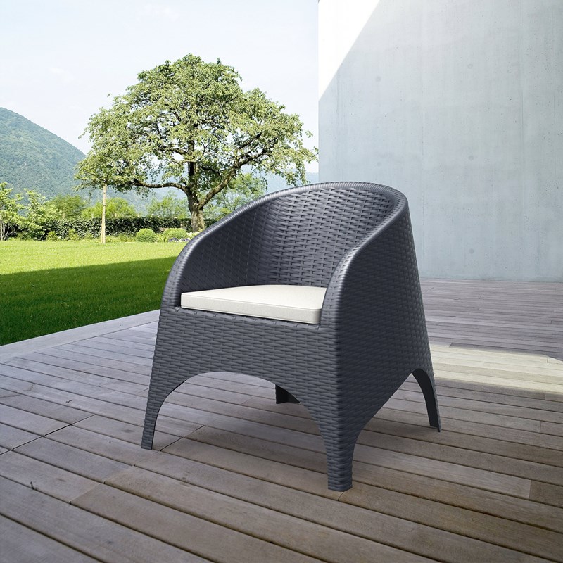 Compamia Aruba Outdoor Chair in Dark Gray