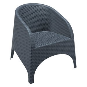 Compamia Aruba Outdoor Chair in Dark Gray