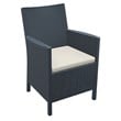 Compamia California 7 Piece Patio Conversation Set in Dark Gray