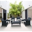 Compamia California 7 Piece Patio Conversation Set in Dark Gray