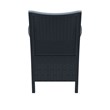 Compamia California Wickerlook Outdoor Chair in Dark Gray